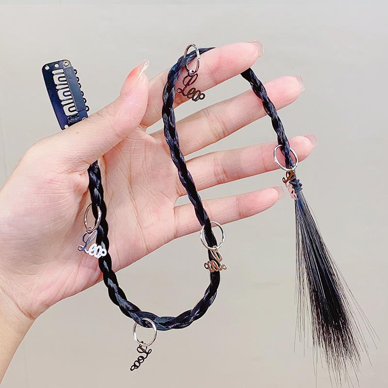 Милый крутой парик с пряжкой, заколка для волос Spice Girl, имитация косы, зажим для кос, дреды, боксерская коса, аксессуары для волос