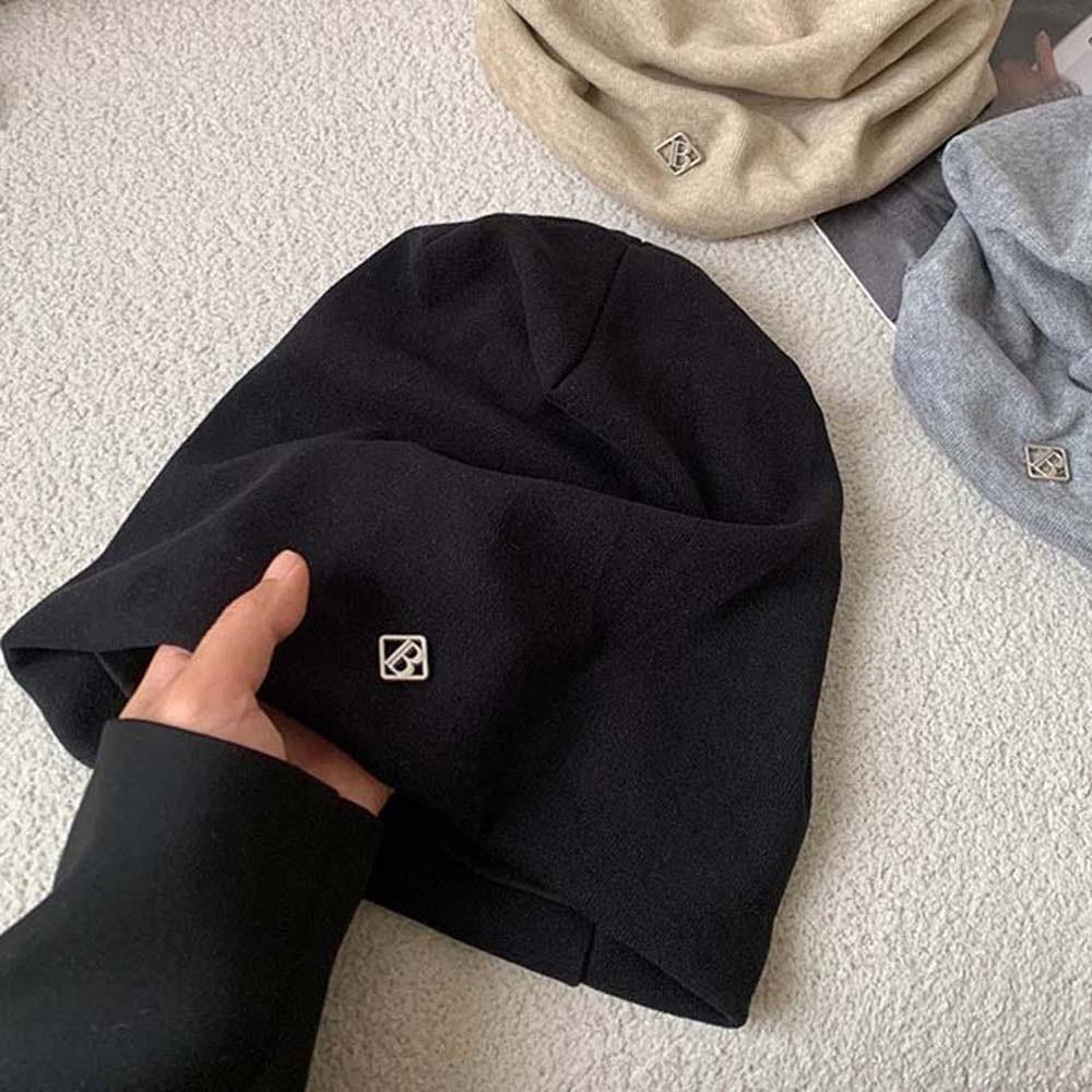 Thickened Slouchy Beanie Hat Breathable Baggy Skullies Bonnet Korean Style Cap Skiing