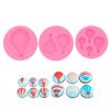 Set of 4 Hot Air Balloon Silicone Molds for Cake Decoration, Fondant, Chocolate & Clay DIY