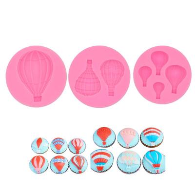 Набор из 4 силиконовых форм в виде воздушных шаров для украшения тортов, помадки, шоколада и глины своими руками