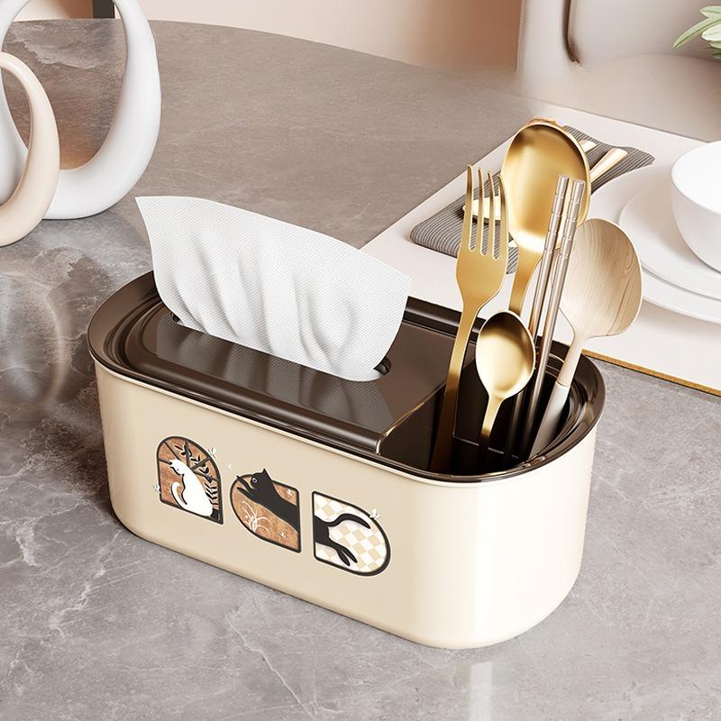 Taschentuchbox Aufbewahrungsbox Wohnzimmer Haushalt Kunststoff Esstisch Premium Fernbedienung Schlafzimmer Multifunktionale Aufbewahrungskiste