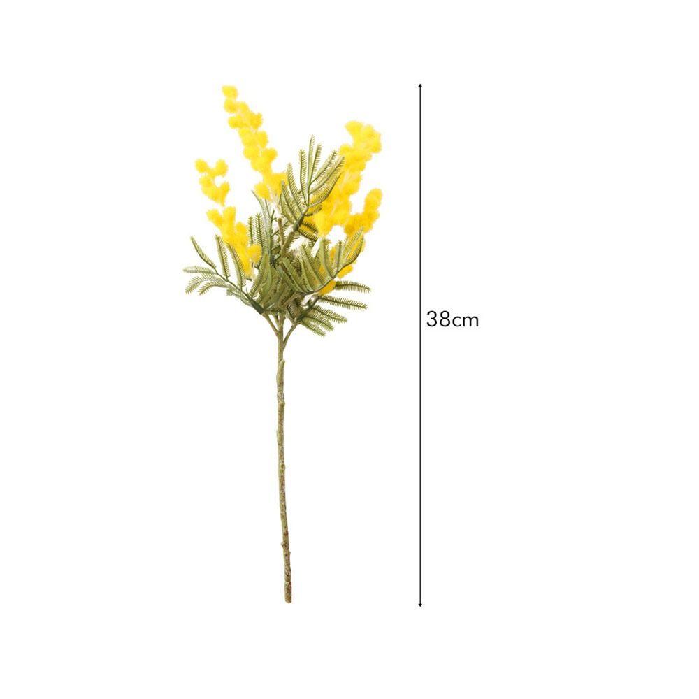 Table Cherry Mimosa For Home Decor Spray Fake Flower Artificial Plant Artificial Flower Fake Acacia