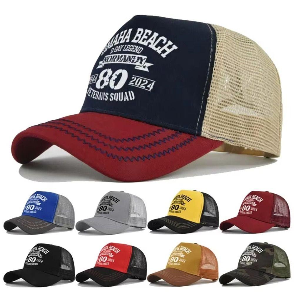 Summer Baseball Cap Mesh Breathable Visor Cap Fashion Snapback Hat  for Men Women
