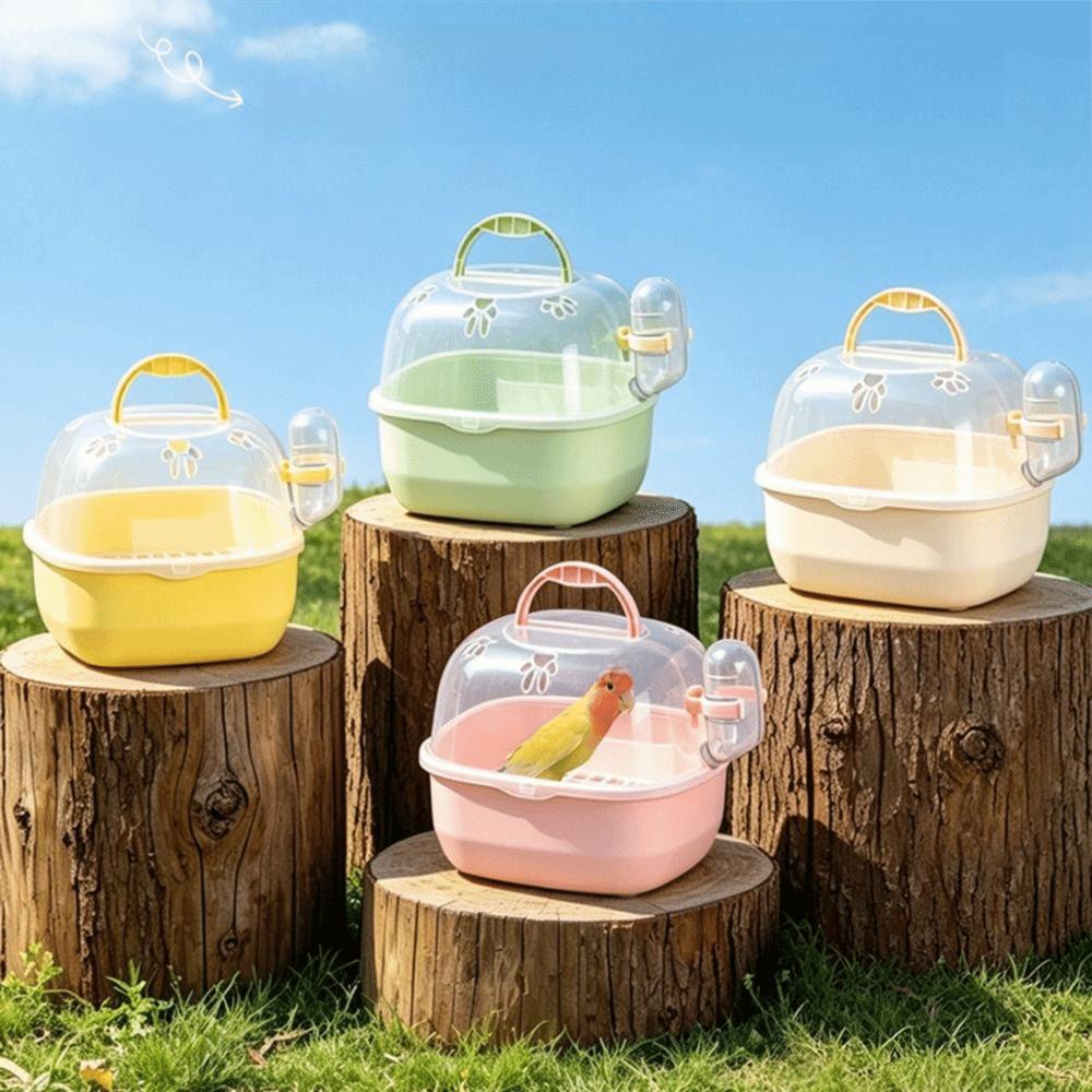 Breathable Travel Bird Cage Large Space Small Animal Carrier Bird Outgoing Case  Small Pet
