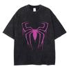 Винтажная футболка с принтом паука, женская футболка унисекс в стиле хип-хоп, Harajuku, готическая, панк-хлопковая, летние свободные футболки, уличная одежда Y2k