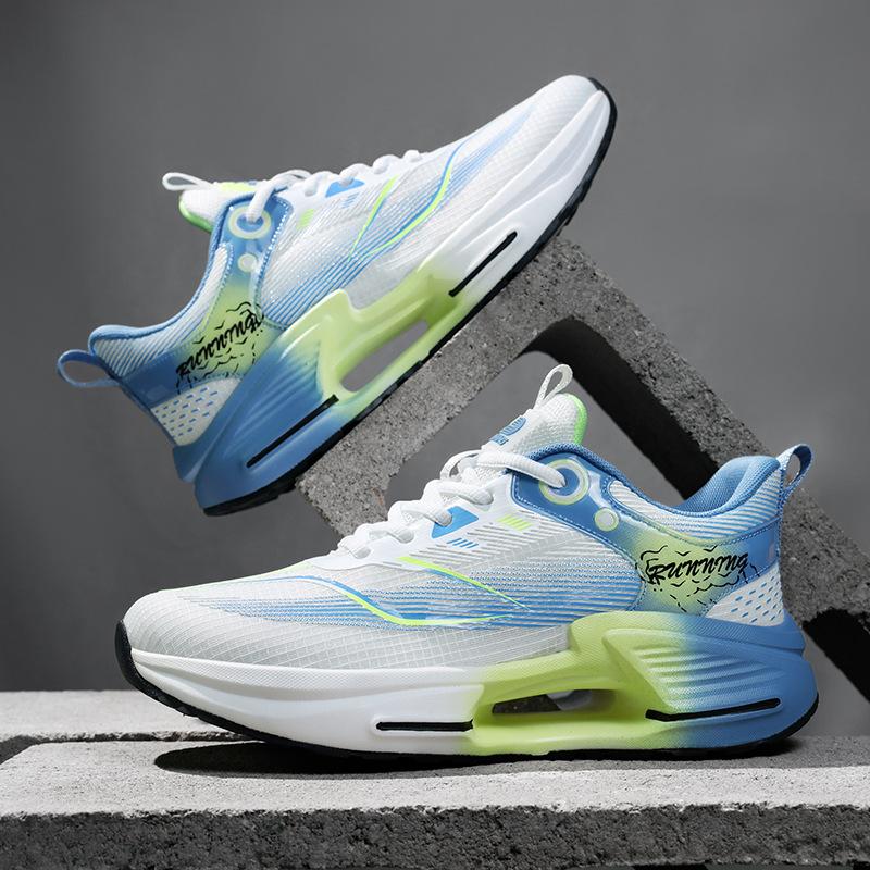 Мужская обувь 2025 лето новая мягкая подошва легкая и дышащая повседневная универсальная спортивная обувь прочная эластичная амортизирующая износостойкая обувь для бега