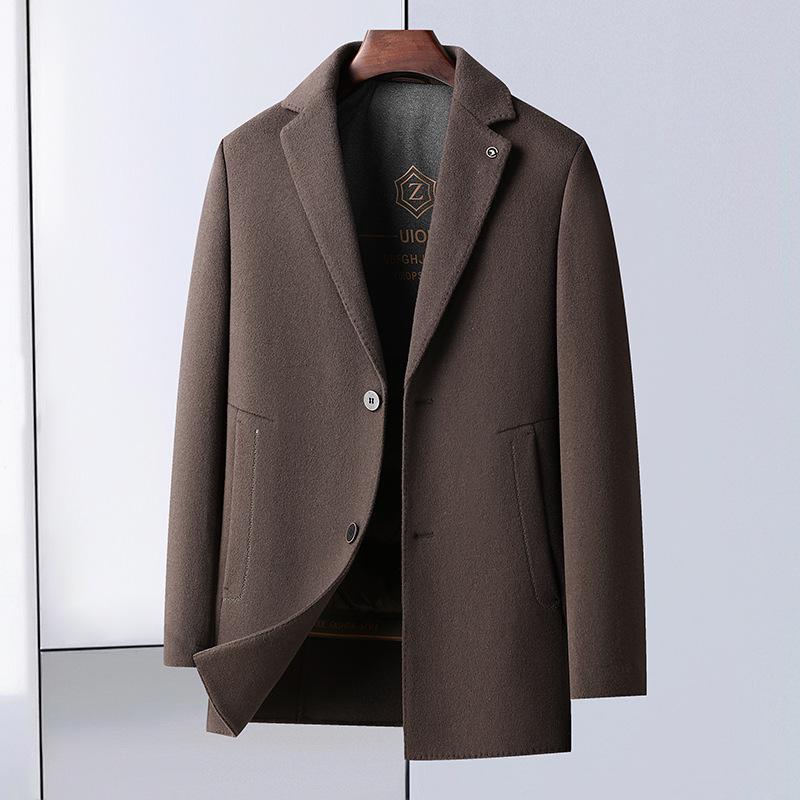 Двустороннее шерстяное пальто мужское съемное белое утиное пуховое пальто Live Inside Live Face Two Wear осенне-зимнее мужское шерстяное пальто