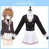 Высококачественный Косплей Костюм Сакуры Киномото из Cardcaptor Sakura с Прекрасным Качеством Изготовления