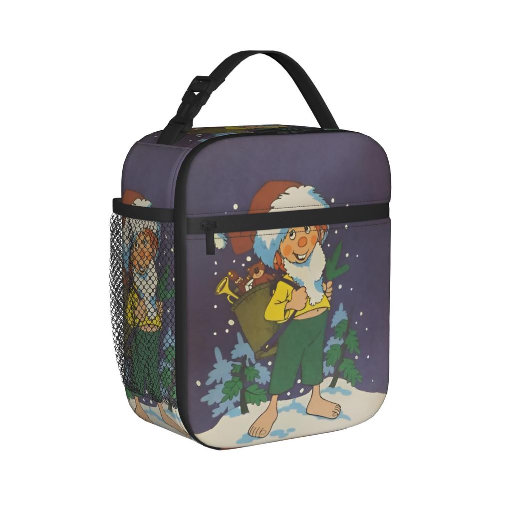 Pumuckls drinks beer? Insulated Lunch Bag for Men Women Food Container Portable Cooler Thermal Lunch Boxes For Picnic