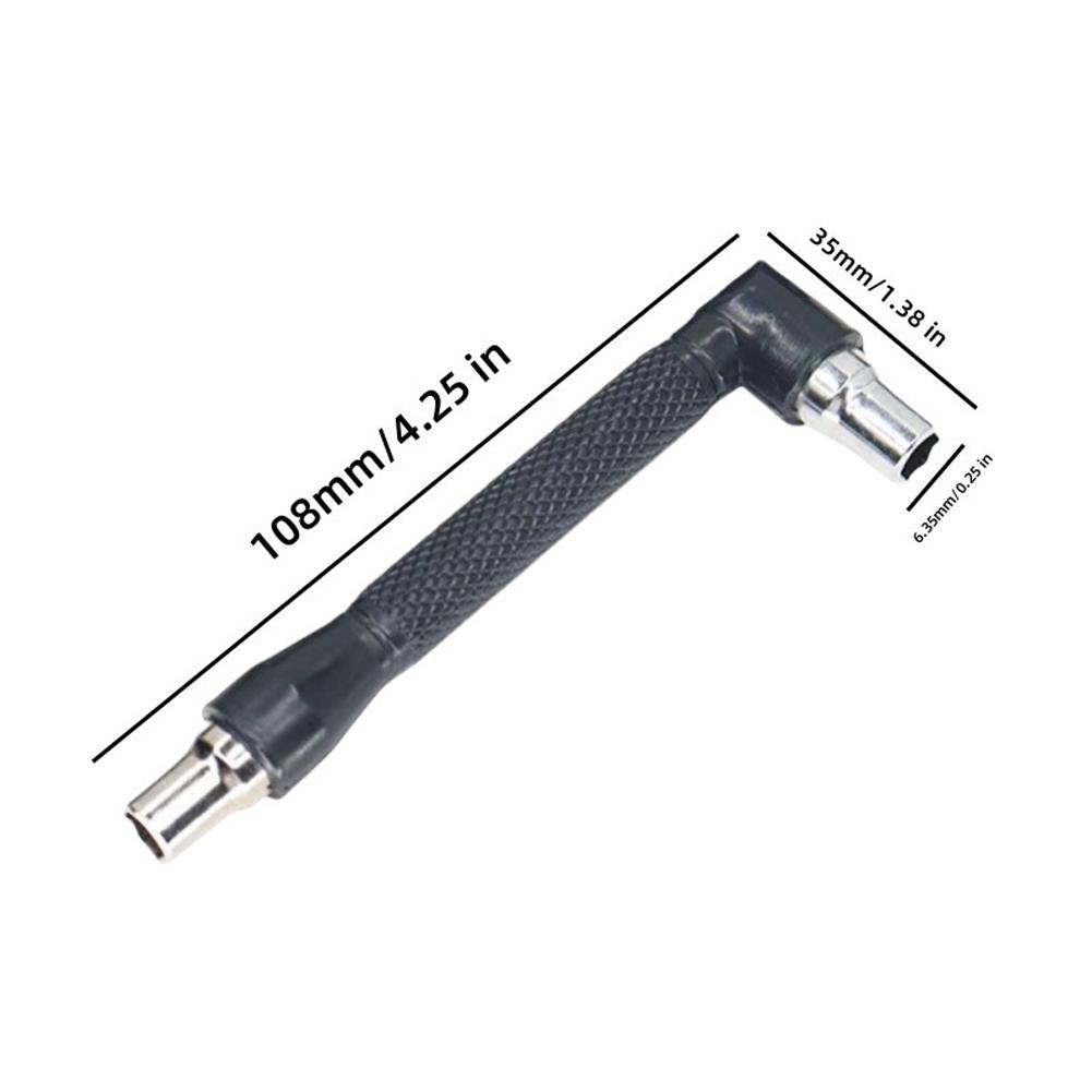 L-образная шестигранная бита для отвертки с двухсторонней рукояткой, инструмент для торцевого ключа 6,35 мм