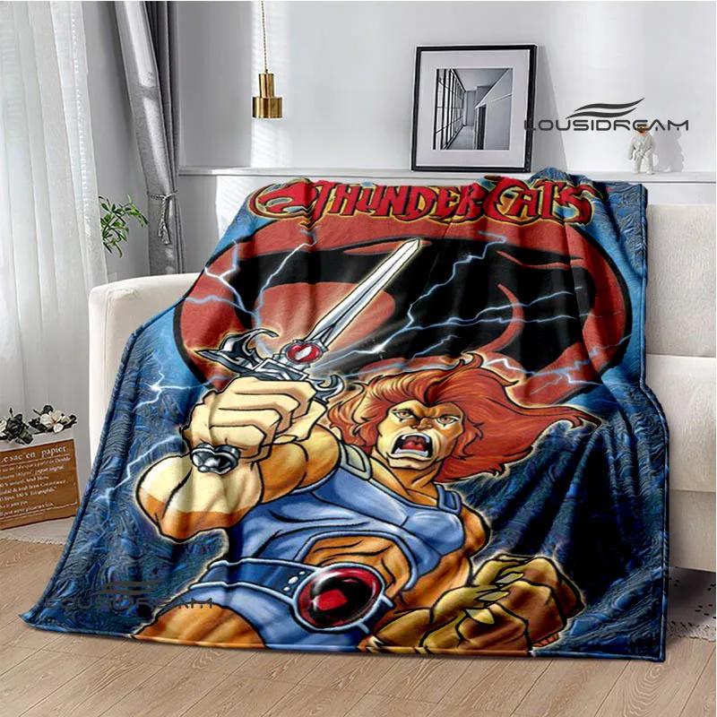 Мультяшные одеяла с принтом Thundercats Детское теплое одеяло t Одеяло с фланцем Домашнее дорожное одеяло постельное белье Подарок на день рождения