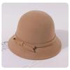 Элегантная шляпа-ведро шерстяная женская кепка модная шляпа-ведро званый ужин