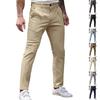 Мужские классические брюки зауженного кроя эластичные хлопковые брюки чинос для мужчин