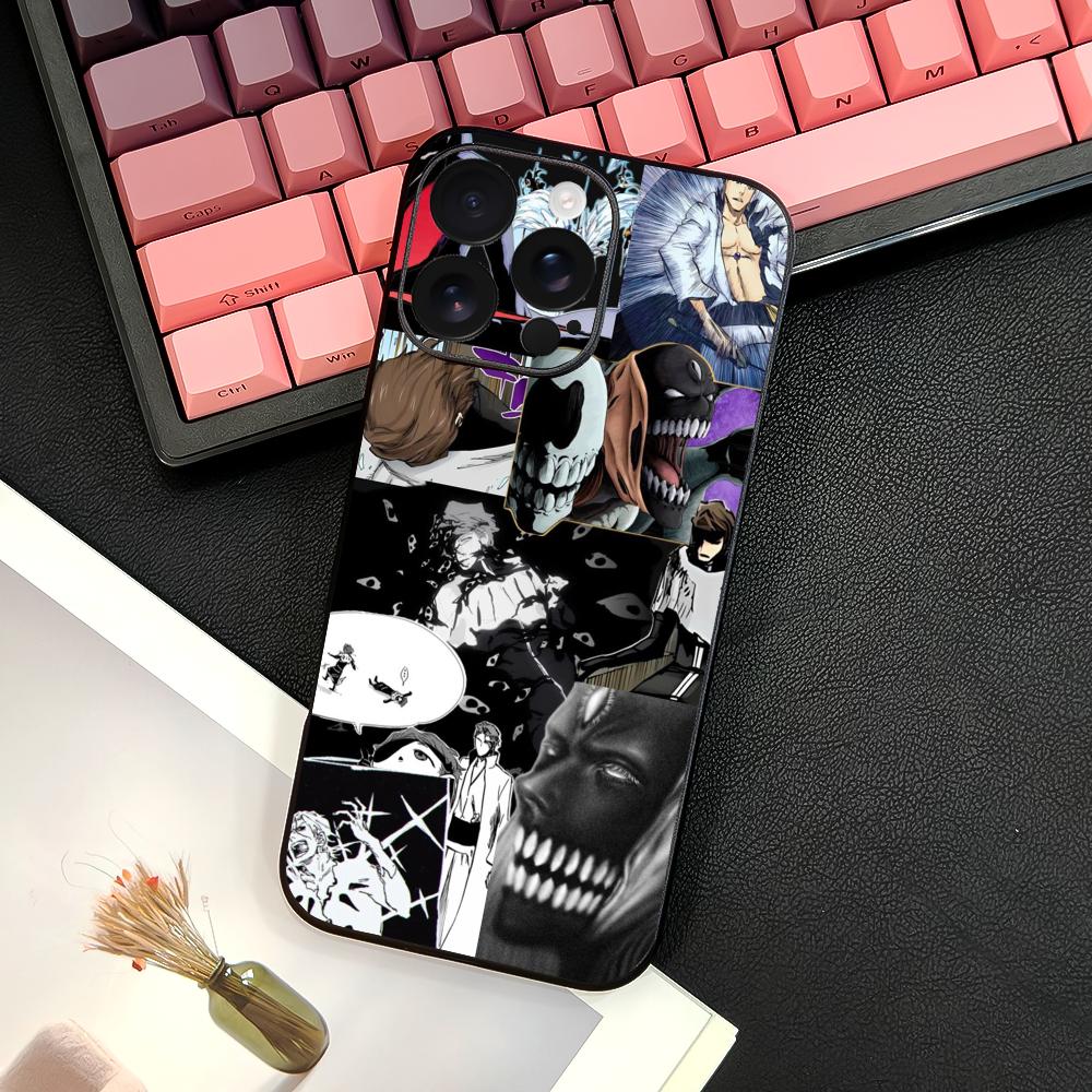 Аниме A-Айзен СосукэS B-BLEACH Чехол для телефона для iPhone 16 15 14 13 12 11 PRO MAX PLUS Mini TPU Мягкий для кожи Чехол