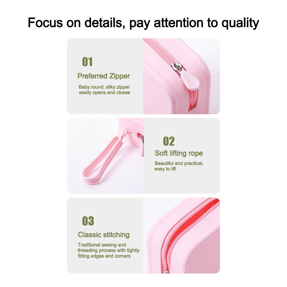 Silicone Travel Pouch Large Capacity Earphone Bag New Cosmetic Bag  Women Girls