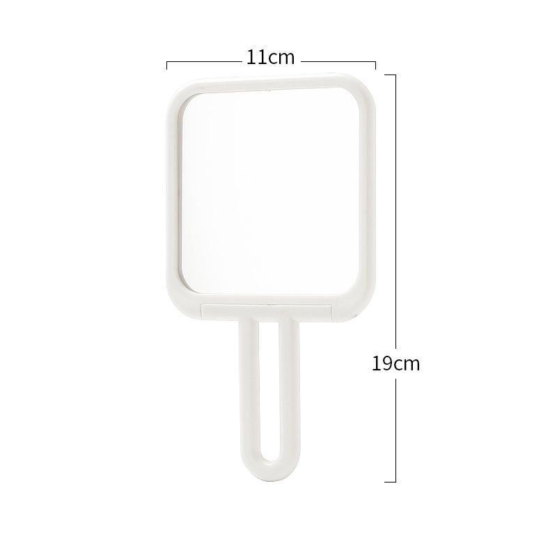 Прозрачное складное ручное зеркало для макияжа, туалетное зеркало, студенческое настольное портативное общежитие для девочек, удобное косметическое зеркало