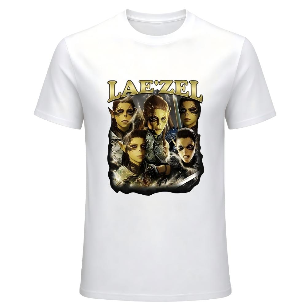 Lae'zel Baldur's Gate 3 Retro Collage Character Graphic man's T-Shirt