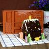2Pcs/Pack DIY Christmas Gingerbread House Silicone Mold Chocolate Fondant Cake Mould DIY Biscuits