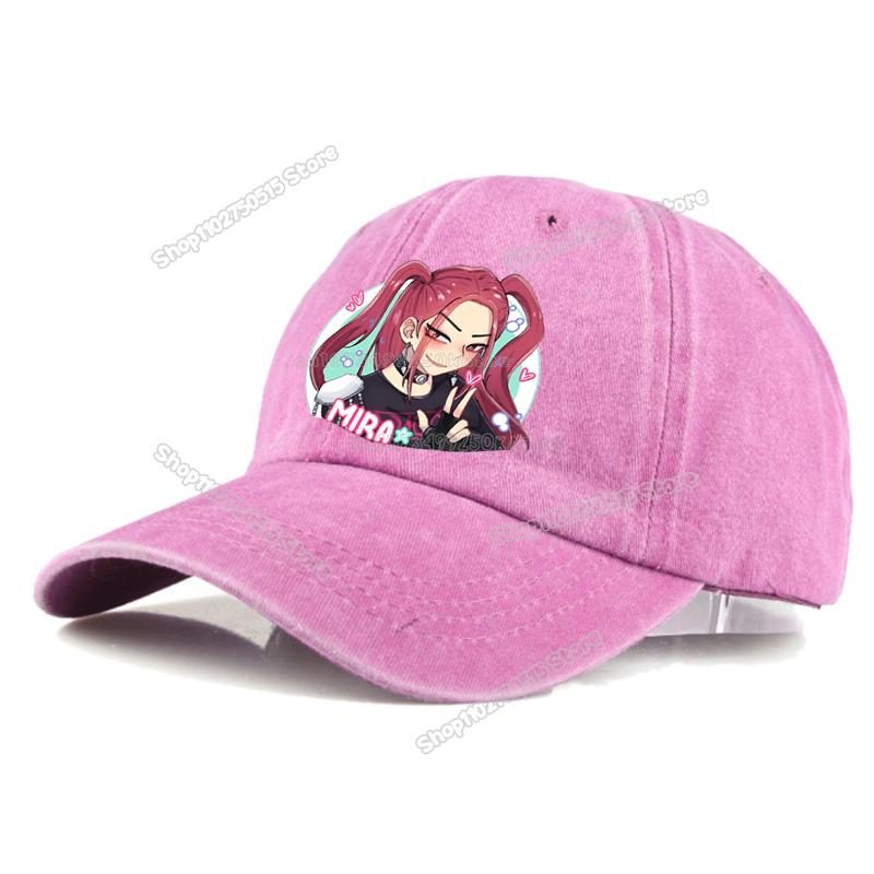 Perfect KPop Demon Hunters Retro Washed Baseball Caps for Women Girl Snapback Sunhats Outdoor Travel Sunshade Peak Cap Hip Hop Dad Hat