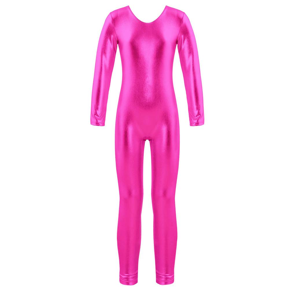 Танцевальный костюм для девочек, купальник с длинными рукавами для балета и гимнастики