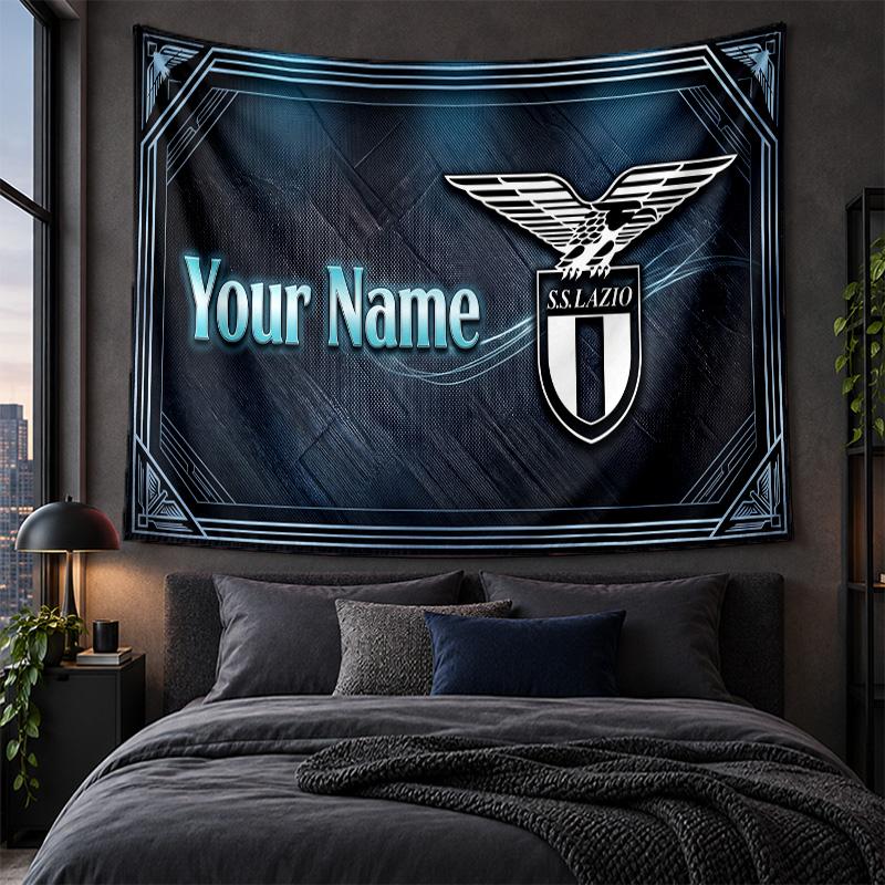 Personalized Tapestry Wall Hanging Lazio FC Pattern Art Background Cloth