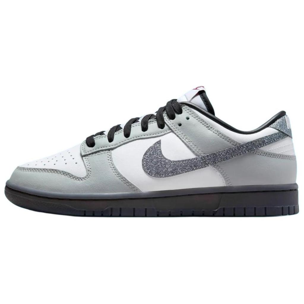 Nike Кроссовки женские Dunk Low LX Glitter Swoosh серо-бело-светло-дымчато-серые HQ3462-191