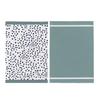 Torchons - Lot De 2 - 50 X 70 Cm - 100% Coton Absorbant - Bleu Chic