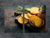 SZKLANA PŁYTA OCHRONNA DESKA 75x52 ANANAS