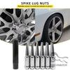 24/32 PCS Wheel Nuts M14X1.5 Nut Longer Nut Steel Lock Wheel Lug Nut Bolt With Spikes For Dodge Charger Challenger/Chevy/Ford