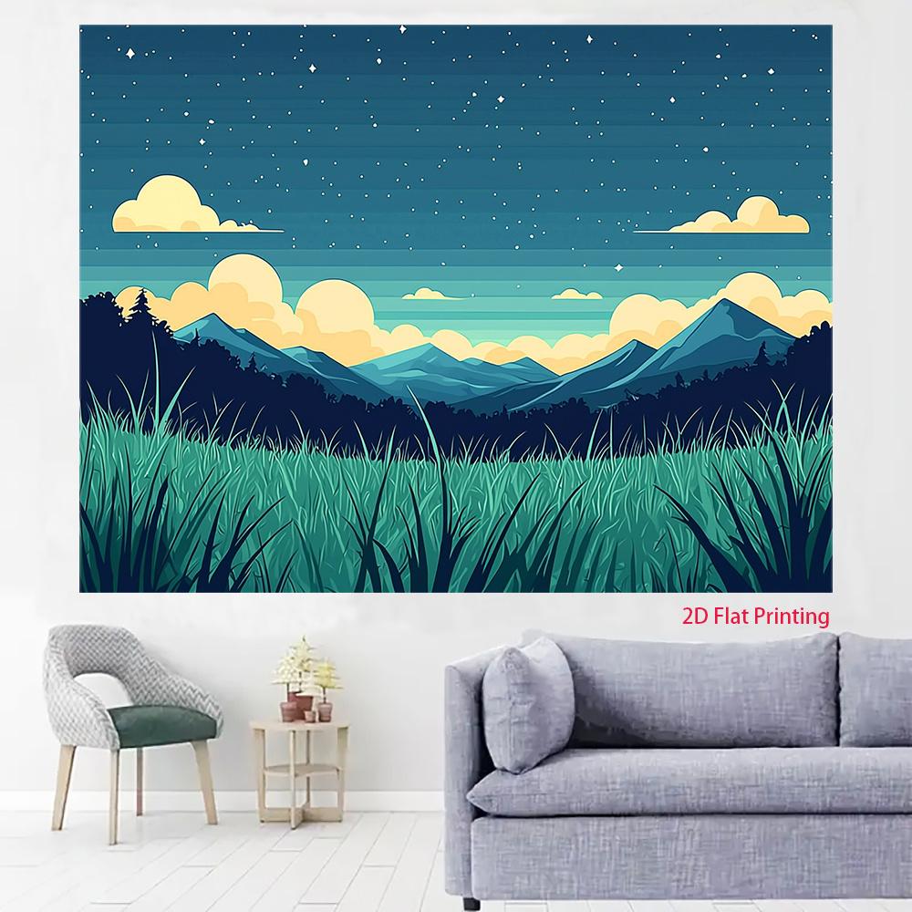 2D plane 1 piece of night scene grassland sky sky mark landscape design party supplies social media influencer figure