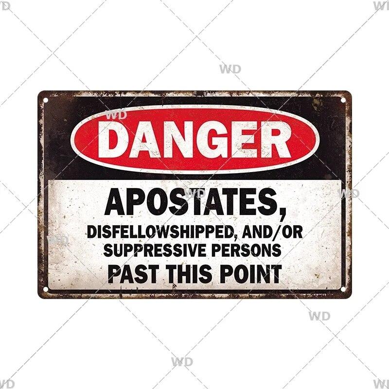 Tin Sign No Parking Slow Down Caution Warning Do Not Pass Metal Vintage Plaque Retro Metal Plate Traffic Yard Street Wall Decor