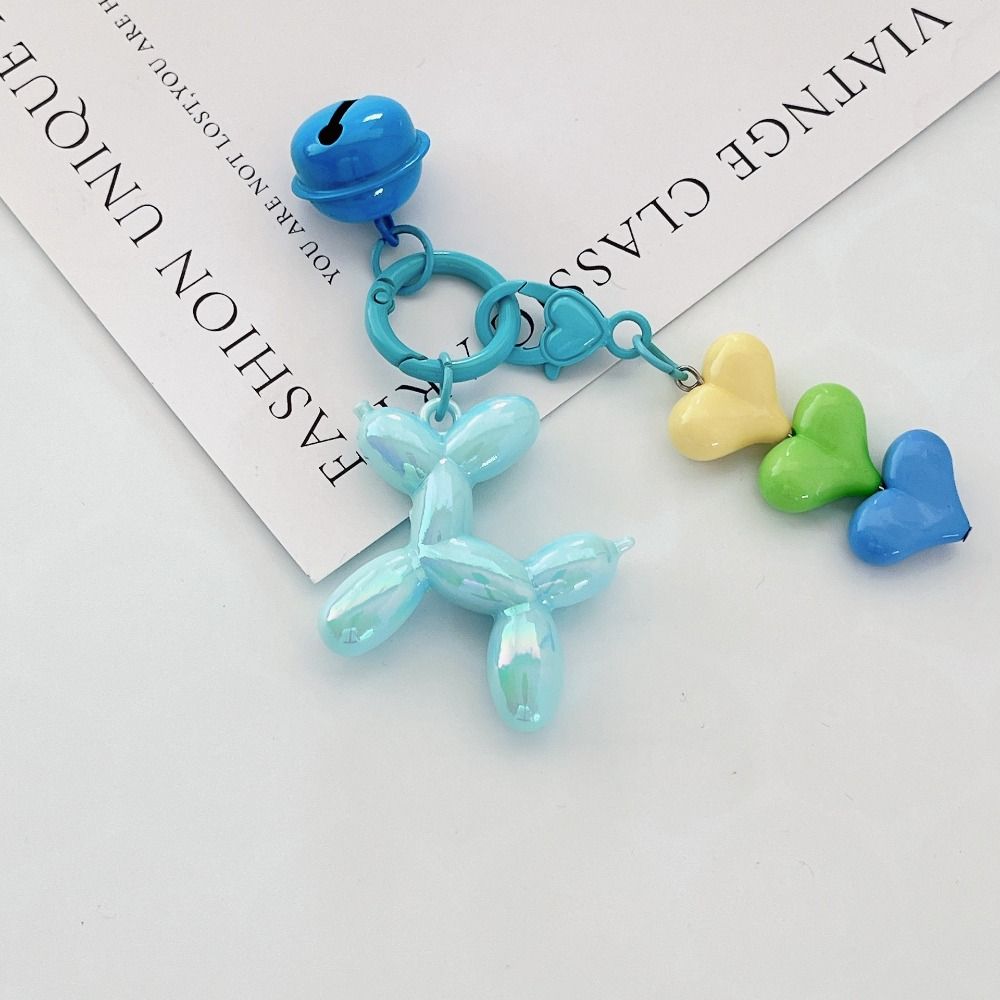 Cute Jelly Dog Key Chain Kawaii Love Puppy Keyring Creative Dog Balloon Keychain  Car Key