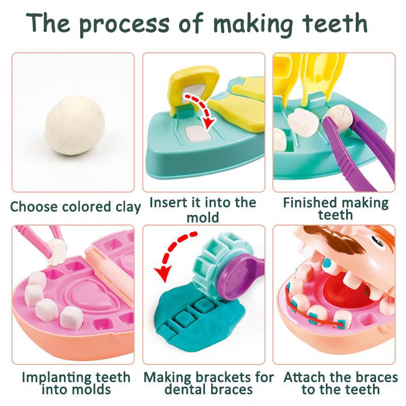 Детский набор игрушек «Доктор», комплект для ролевых игр, набор игр для девочек и мальчиков, набор моделей «проверка зубов у стоматолога», детские развивающие игрушки в подарок