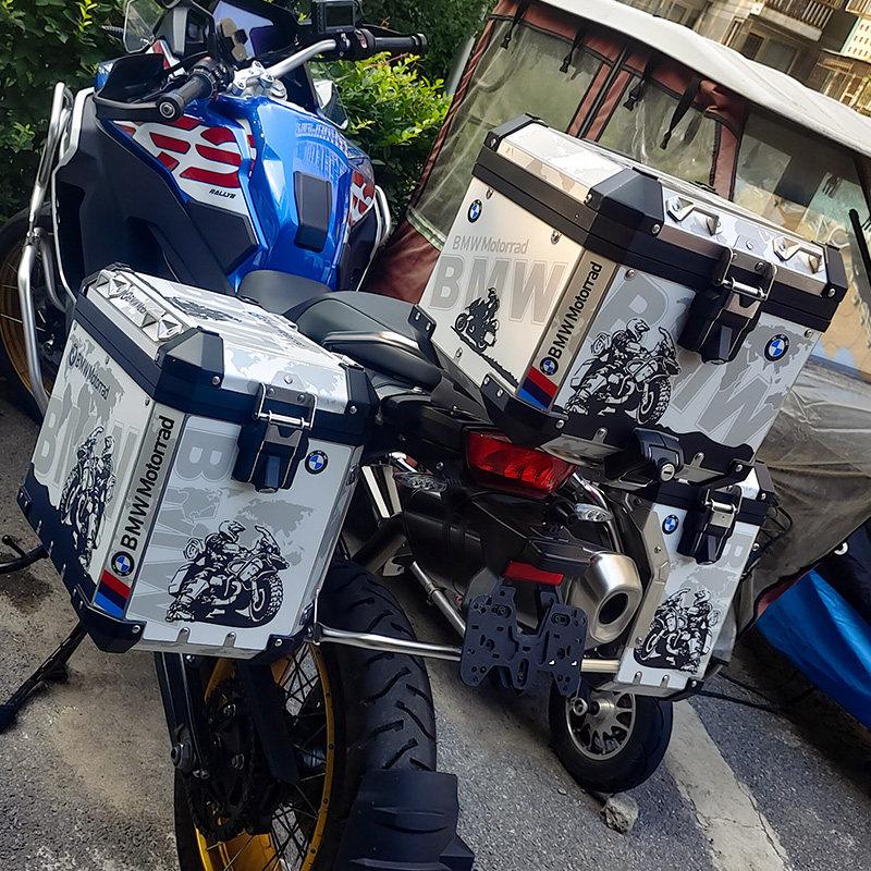 Motorcycle trunk top side luggage sticker, side box sticker Motorcycle modification sticker for BMW R1200GS slip on BMW R1250GS