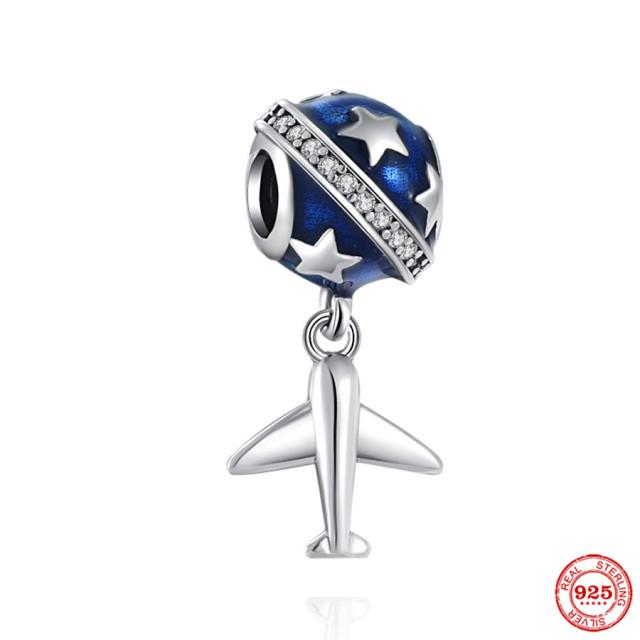 925 серебряных модных очаровательных бусин для оригинального браслета DIY ювелирных изделий