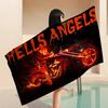Клуб H-Hells A-Angels Логотип Аниме Пляжное Полотенце для Купания Мягкое Впитывающее Салфетка Детские Подарки для Детей Путешествия Кемпинг Спортзал