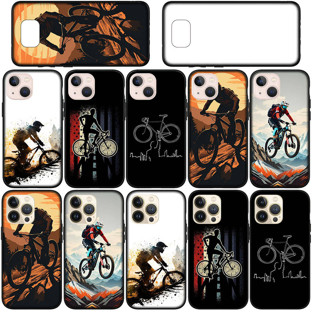 Для iPhone 17 16 15 Xiaomi Poco F7 F8 X7 X6 C85 C75 C71 M8 Redmi Note 14 13 12 11 Pro Max 14C 13C 15C A3 A4 Чехол для телефона Горный велосипед Велоспорт Искусство Обложка