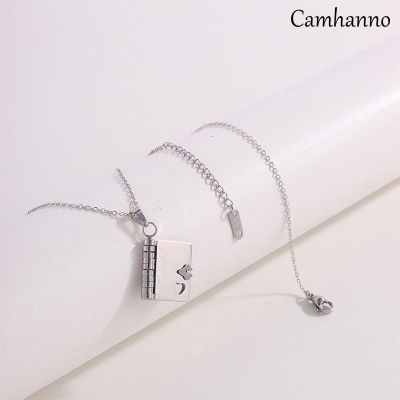 Подвеска-кулон «Любовное письмо» из титановой стали для пар - Цепочка для ключицы для девушек.