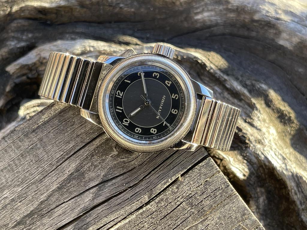 Военные часы с циферблатом в стиле смокинг, серые часы с циферблатом в стиле смокинг, серый удлинительный ремень [MRMW] Мужские