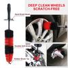 SEAMETAL Car Wheel Tire Brush 360 Degree Bendable Scrub Cleaner Duster Car Tyre Cleaning Detailing Brushes Car Cleaning Tools