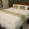 European Cotton and Linen Bed Flag with Diamond Shaped Flower Pattern Beds End Towel Hotel Homestay Special Bedding Bed End Cover Cushion Pillow