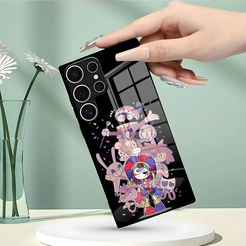 A-Digitals Цирк-и Чехол для телефона для Samsung S26 S25 Edge Ultra 23 22 21 20 Ultra Plus S24 Fe Стеклянная крышка