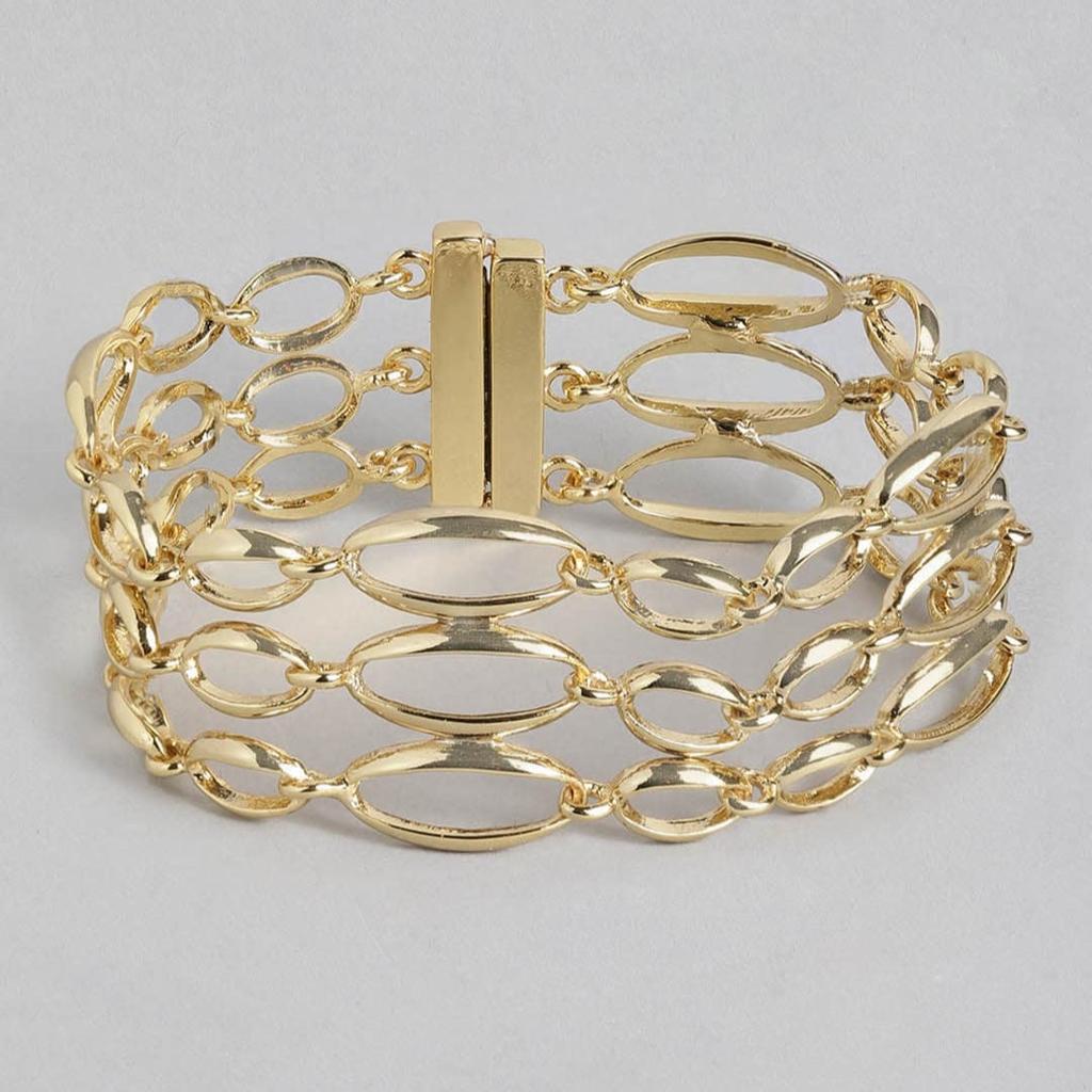 Fashion Women's Gold Plated Bracelet Estele Multi Bubble