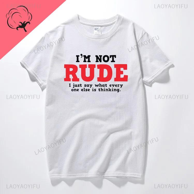 Rude Thinking Sarcastic TShirt Adult Humor Funny Graphic Tshirts Women Men Summer Casual Short-sleev Top Ropa Hombre Camisetas