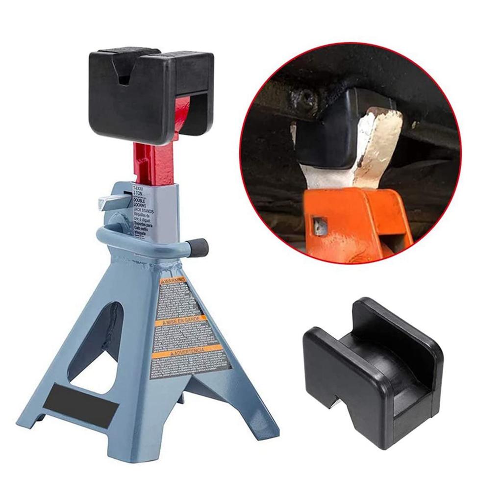 Pmandgk 4 шт. Резиновая подкладка под домкрат Адаптер для стойки домкрата Универсальная резиновая прорезь Защита рамной направляющей точки зажима Подкладка для подъема автомобиля