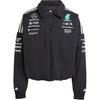 X Mercedes-Amg Petronas F1 Collaboration Team Ss25 Мода Удобная Универсальная Свободная Куртка Женская Куртка Черная Белая JX0751