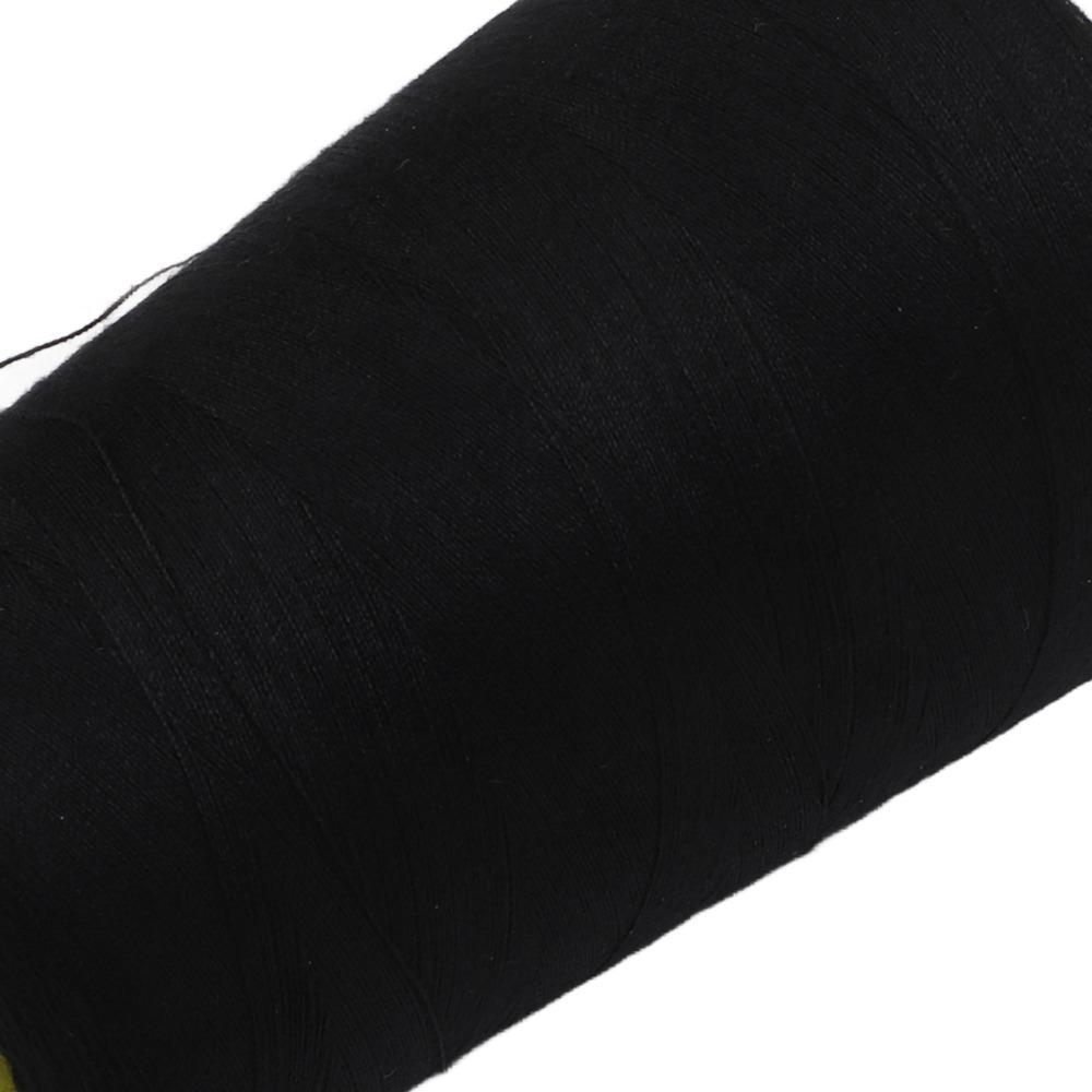 4pcs 3000 Yards Sewing Thread Black Overlock Thread Durable Quilting Thread For Serger