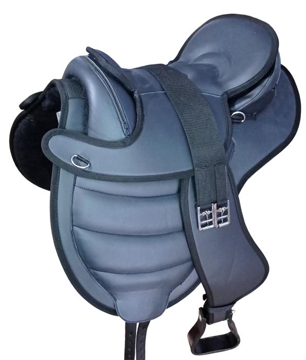 Безленчиковое синтетическое седло для лошадей без седла + подпруга + повод без повода