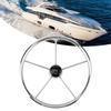 15 1 2in 5 Spoke 10 Degree Steering Wheel Stainless Steel Marine Boat Accessories