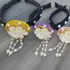 Tassel Korean Headband Pearl Stage Dance Hair Hoop Gift Hanbok Hairband  Performance